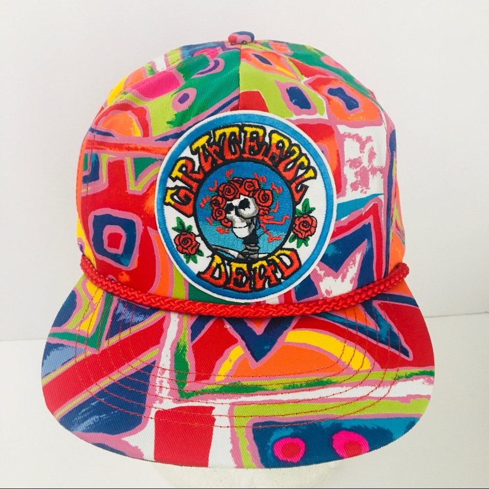 Vtg 90s Grateful Dead Retro San Sun SnapBack Hat